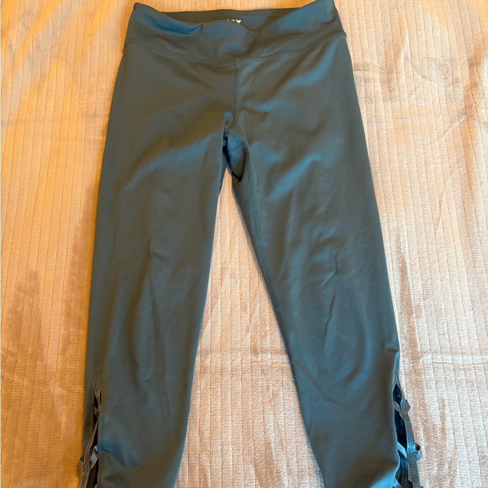 Blue Leggings with Side Details